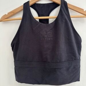 P.E Nation Bra top Women’s size S colour Black crop top sports bra